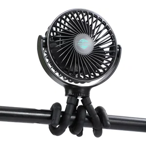 Twisty Rechargeable Portable Fan with Bendable Tripod Feet