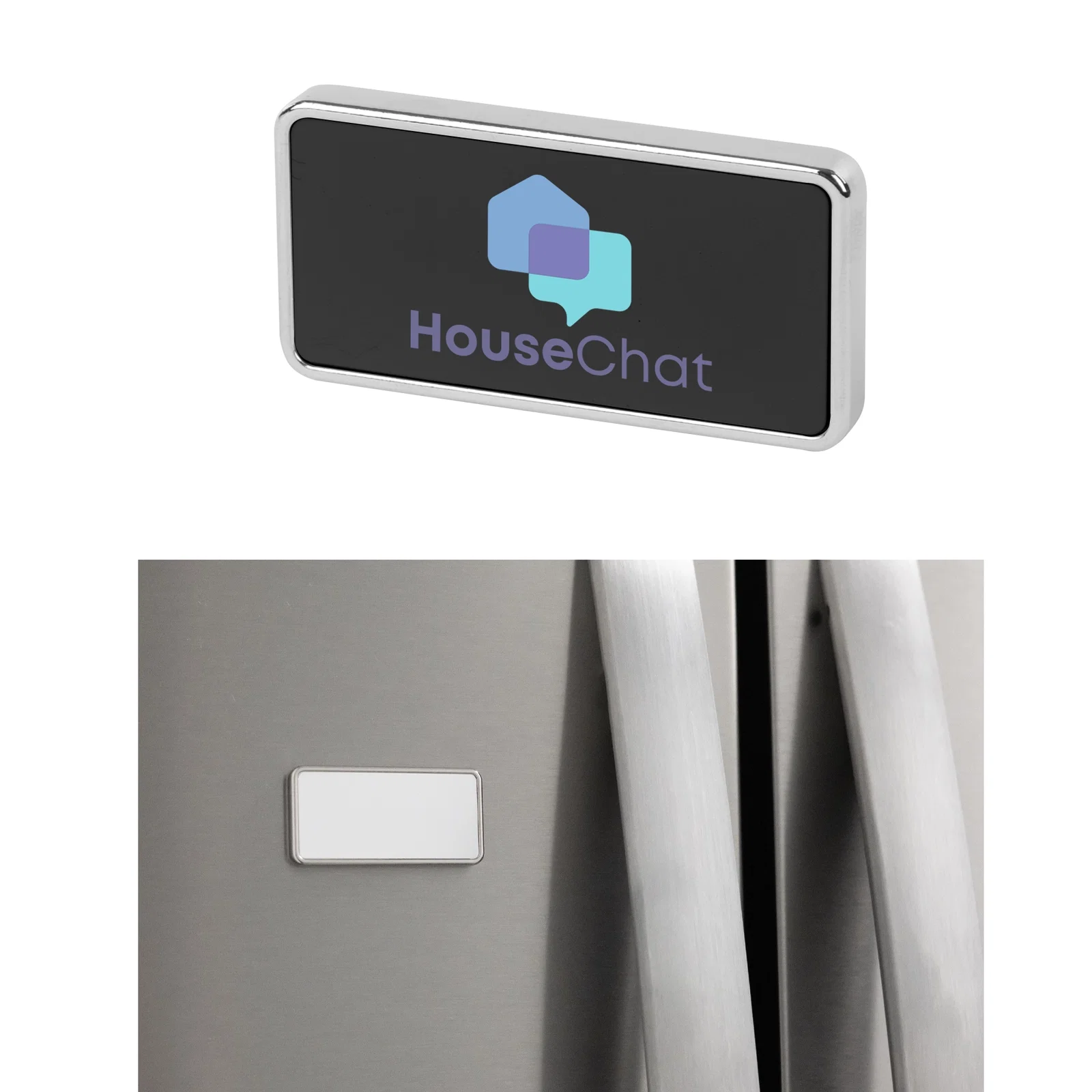 Two piece magnetic photo holder for the fridge or locker