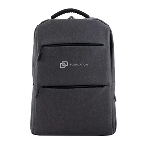 Two-Pocket Business Backpack with USB Charging Port, 12.5" x 17.5" x 5.5", Full-Color Imprint