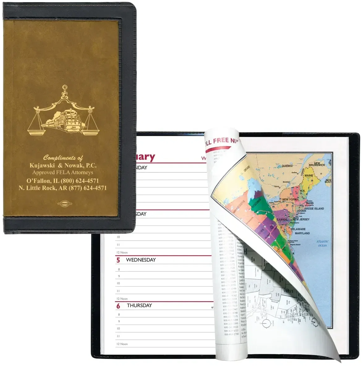 Custom Planner with Personalized 2-Color Weekly Inserts — view 2