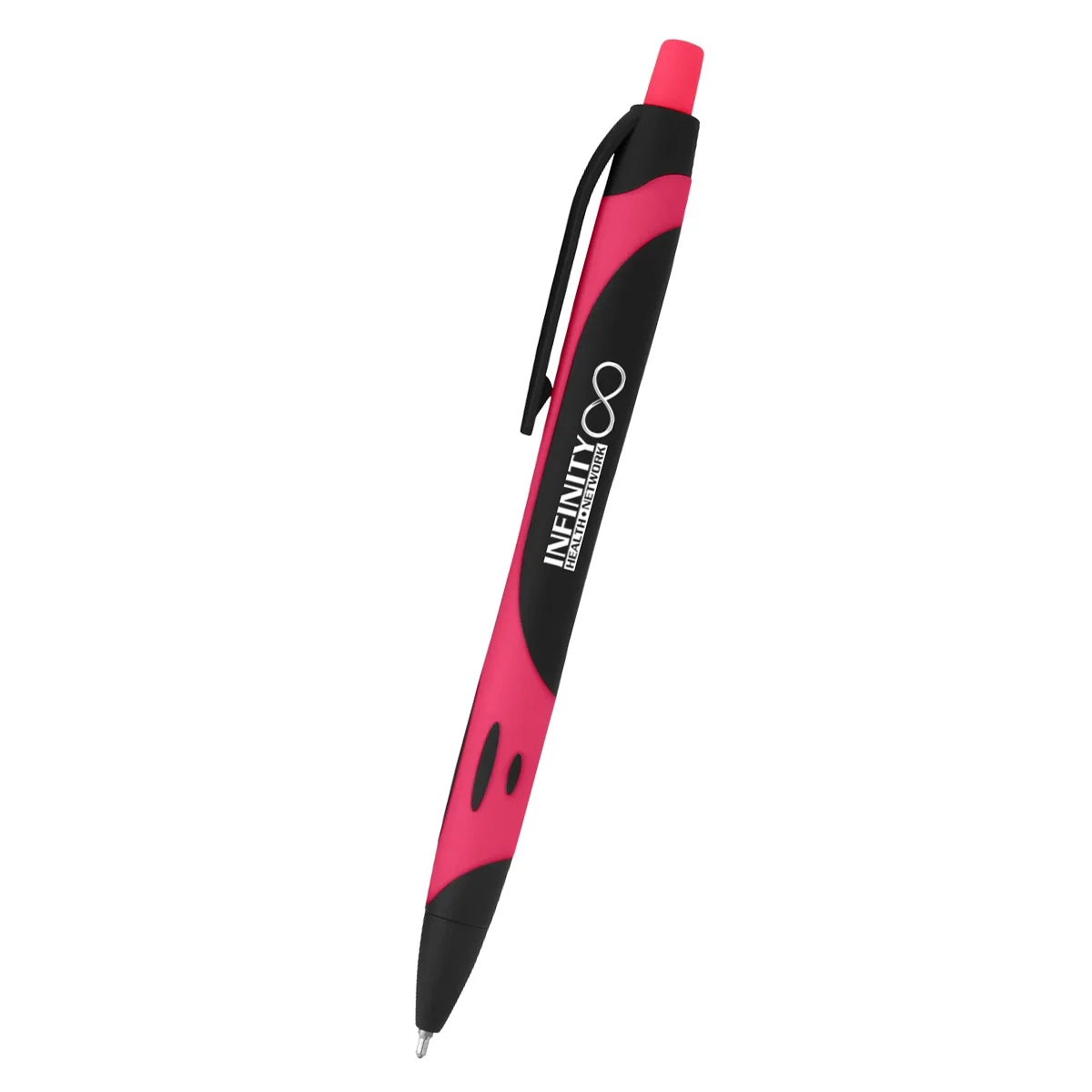 Pink detail wrapping the lower grip section