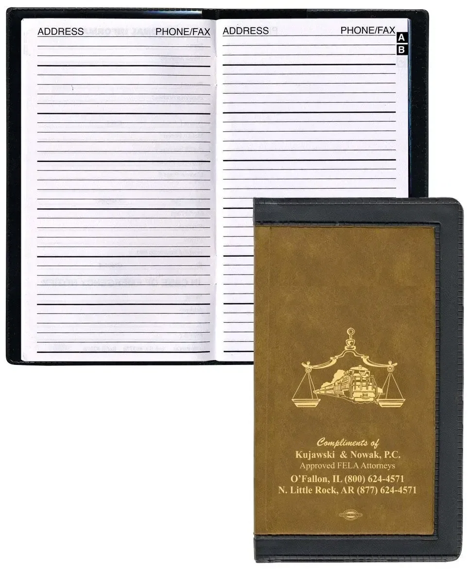 Customized Vinyl Cover Address Book — view 2