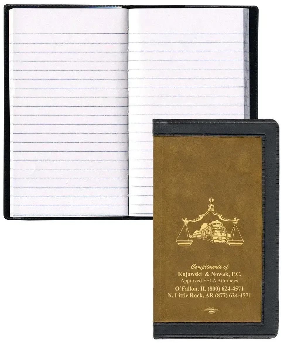 Custom Tally Book with Two-Tone Vinyl Cover — view 2