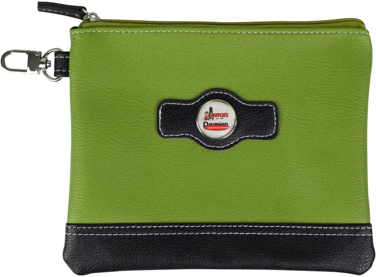 Custom Two Tone Zipper Valuables Pouch — view 2