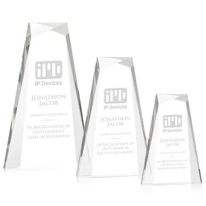 Acrylic Tower Award With Reverse Interchanging Facets