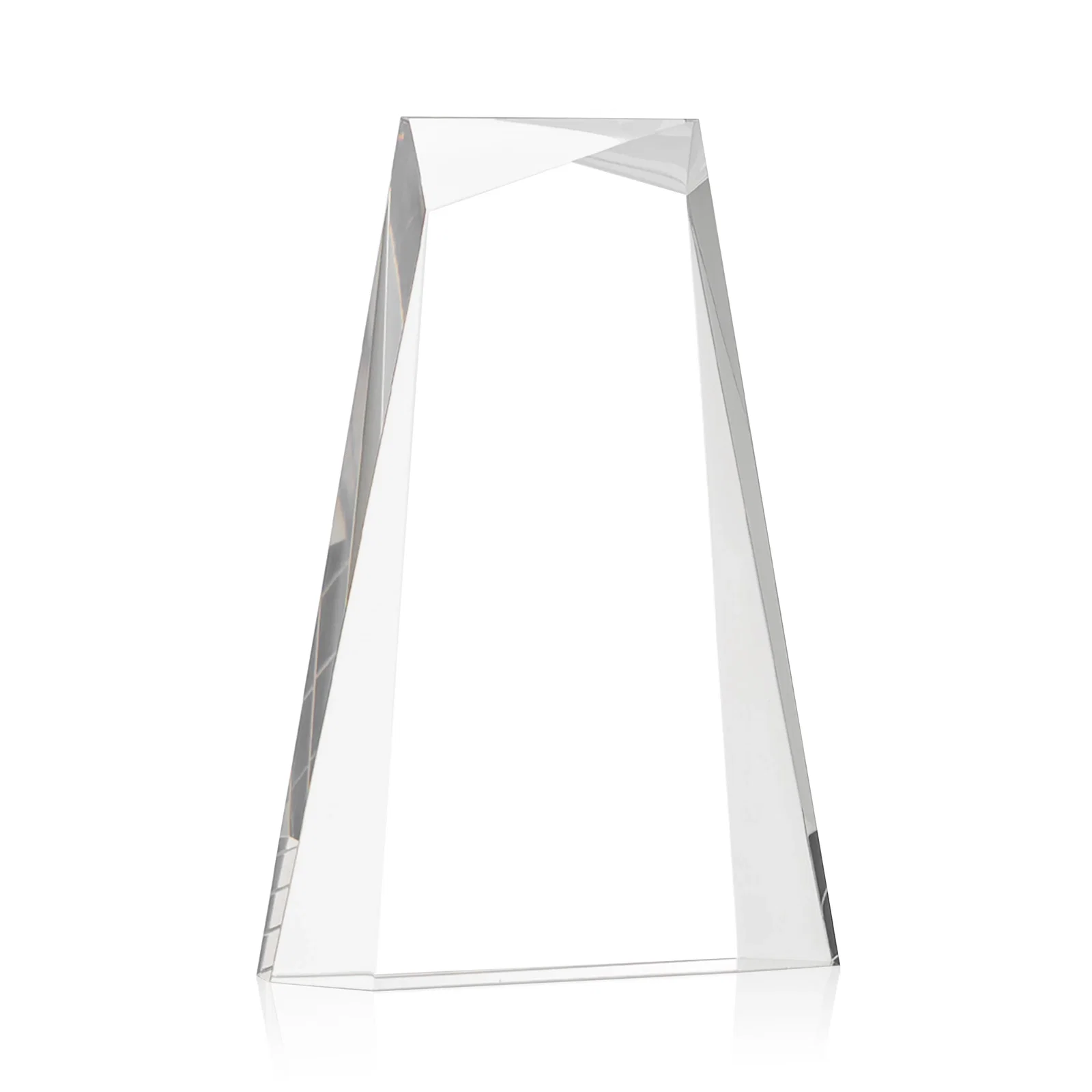 Promotional Acrylic Tower Award With Reverse Interchanging Facets for employee recognition