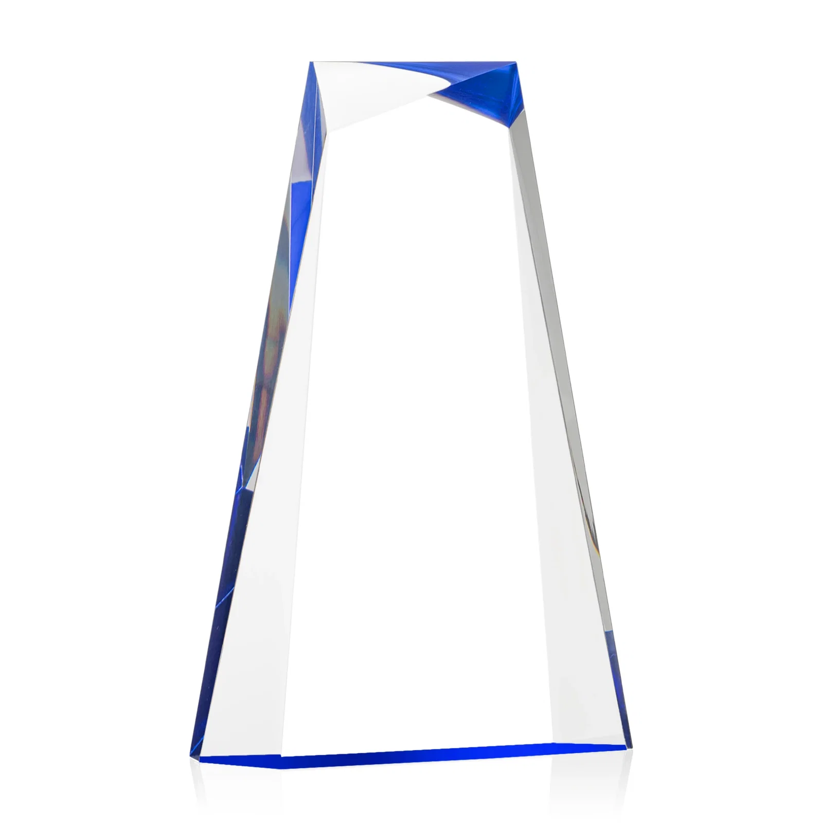 Promotional Acrylic Tower Award With Reverse Interchanging Facets for graduation ceremonies