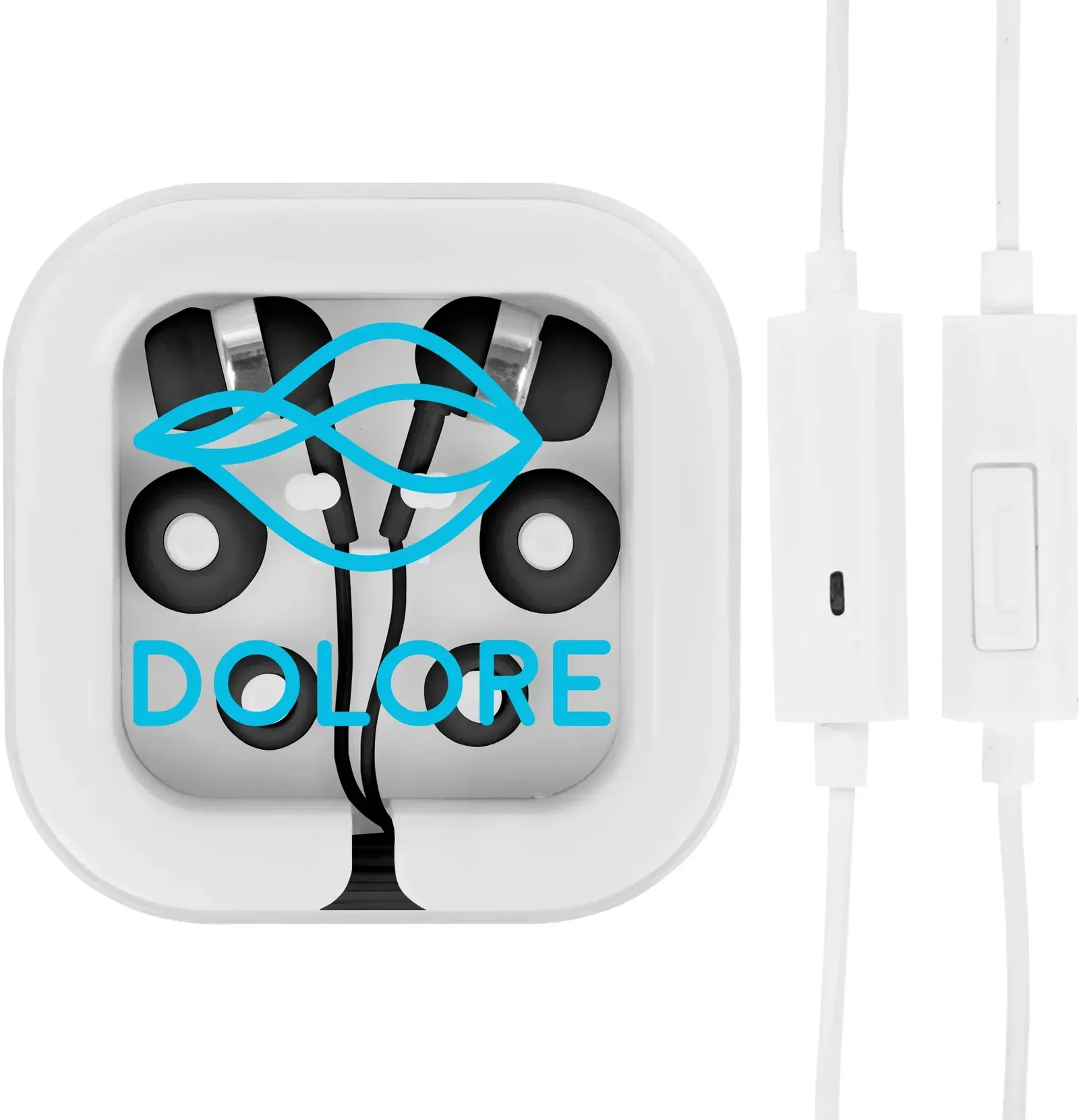 In-ear headphones with microphone for hands-free calls and music