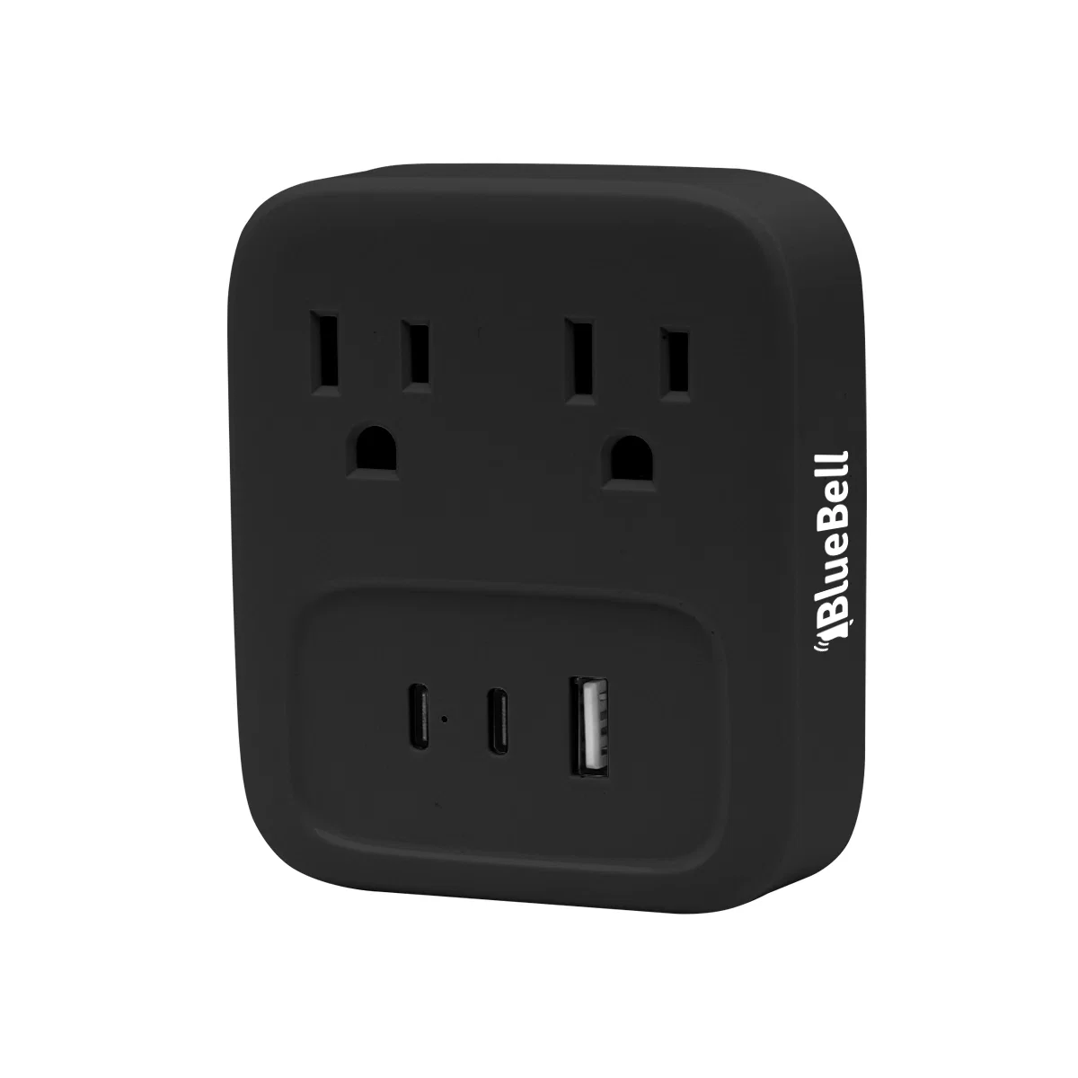 Black charging block shown from the port side