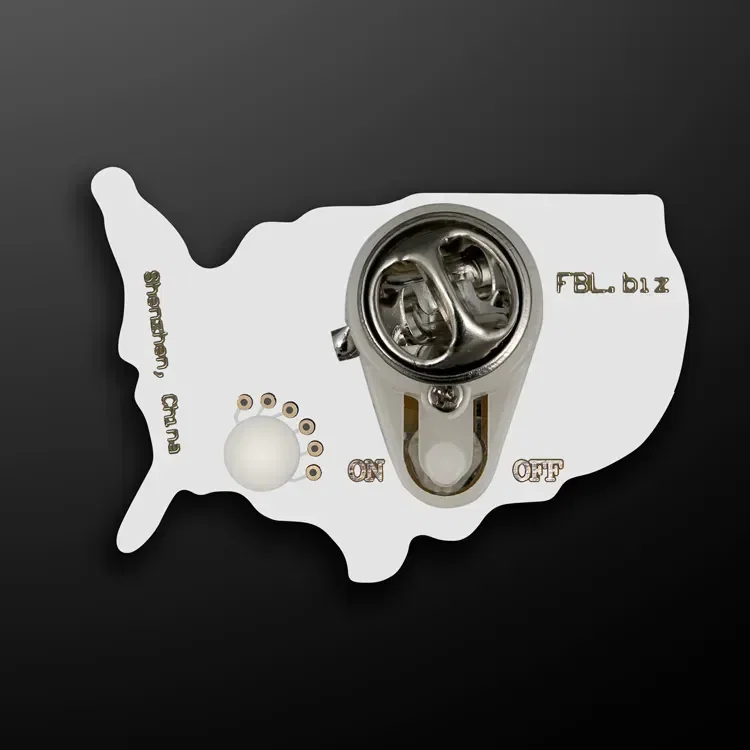 U.S.A. Country Flashing Pin — view 2
