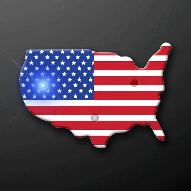 U.S.A. Country Flashing Pin — view 4