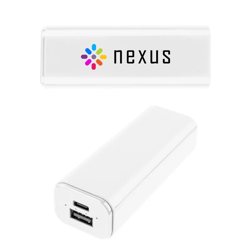 Charging ports set into the narrow end of the case
