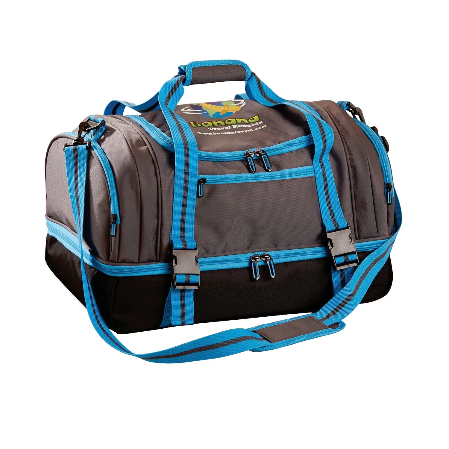 Ultimate Duffel Bag — Gray/Blue — view 2
