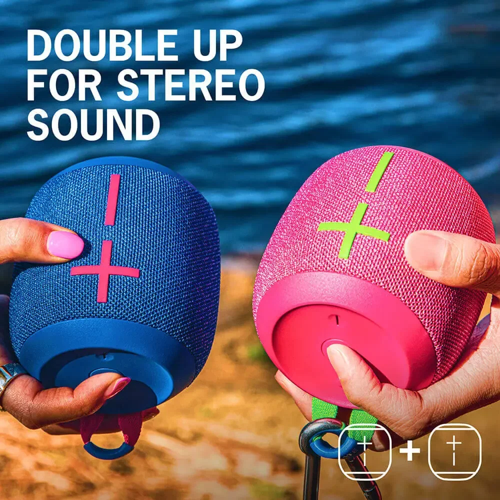 Ultimate Ears WonderBoom 3 Portable Bluetooth Speaker held in hand