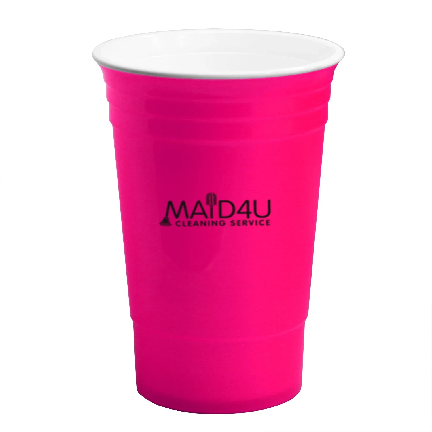 Ultimate Party Cup 16 Oz with Lid — Pink — view 2