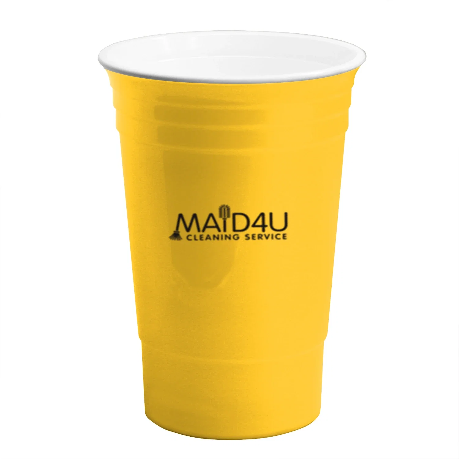 Ultimate Party Cup 16 Oz with Lid — Yellow — view 3