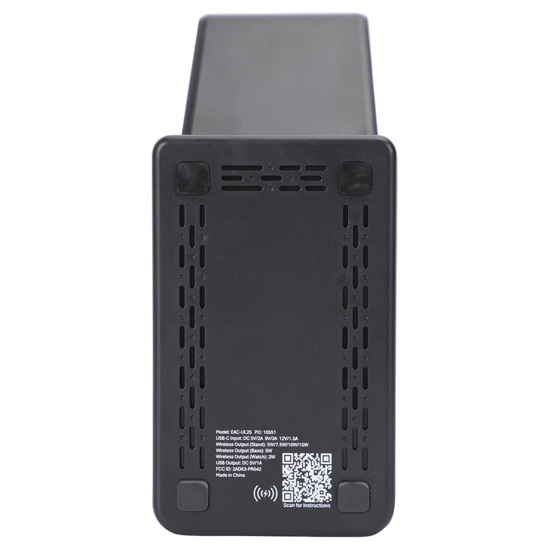 Ultra promotional wireless charging station clearing desk clutter in use