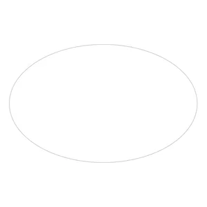 Ultra Removable Oval Sticker