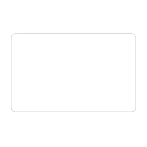 Ultra Removable Rectangle Rounded Corner Sticker