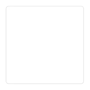 Ultra Removable Square Rounded Corner Sticker