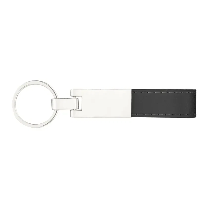 Custom UltraHyde Silver Key Ring — view 2