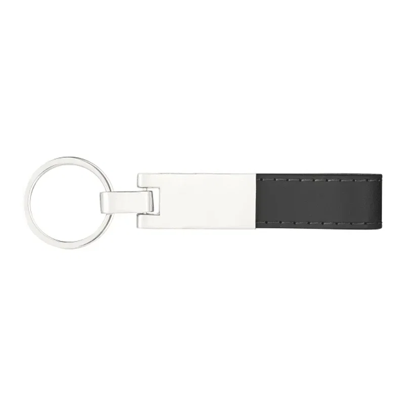 Custom UltraHyde Silver Key Ring — view 2