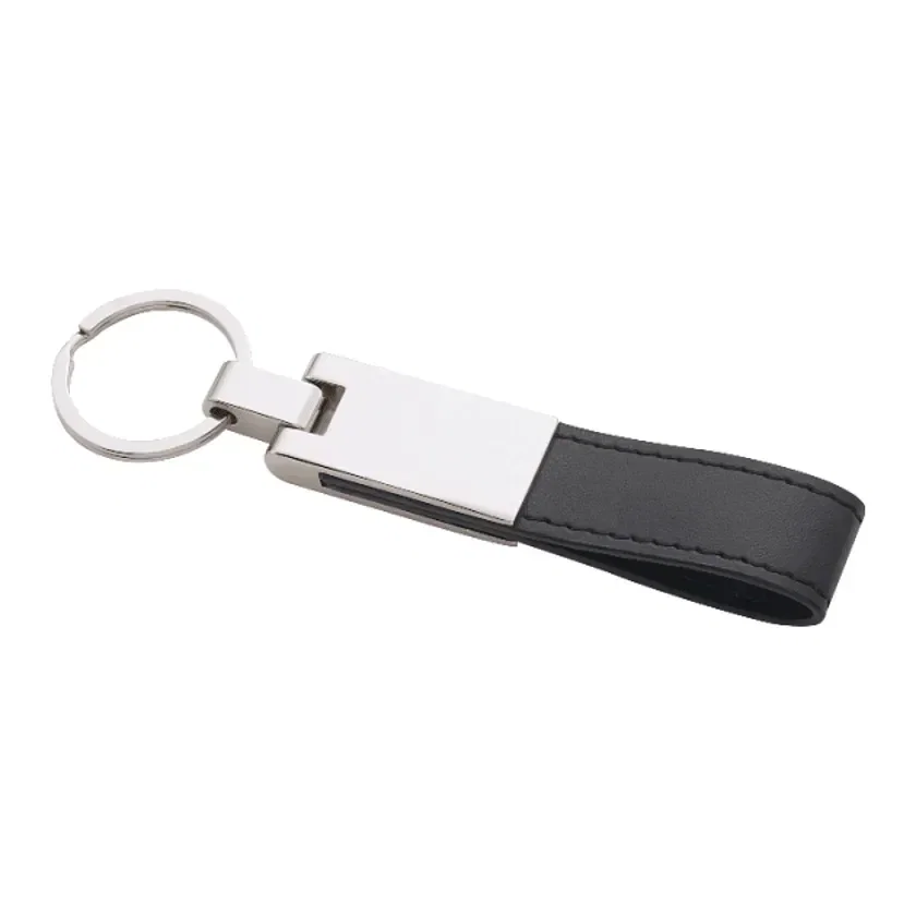 Custom UltraHyde Silver Key Ring — view 3