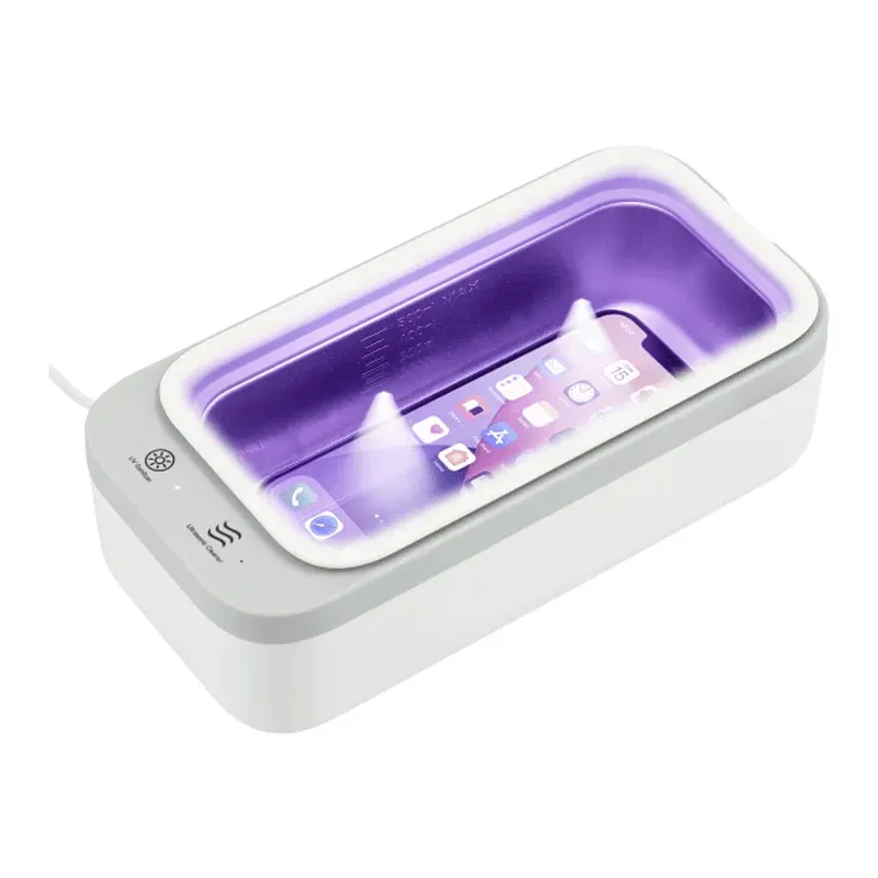 Branded Ultrasonic Cleaner with UV Sanitizer and Wireless Charging - 500ml Capacity — view 5