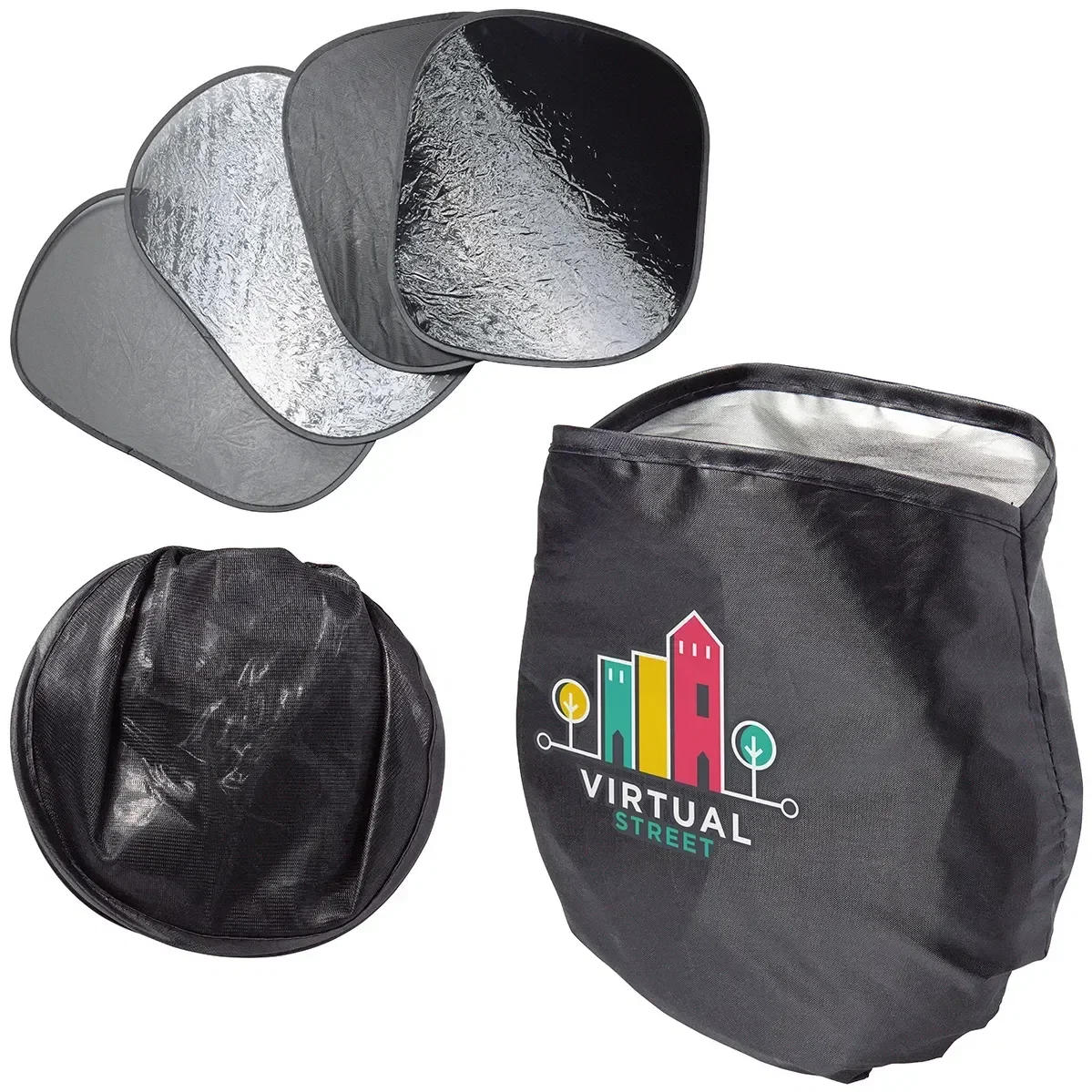 Umbra Car Sun Shade set, custom 4-piece promotional windshield sun shade with logo