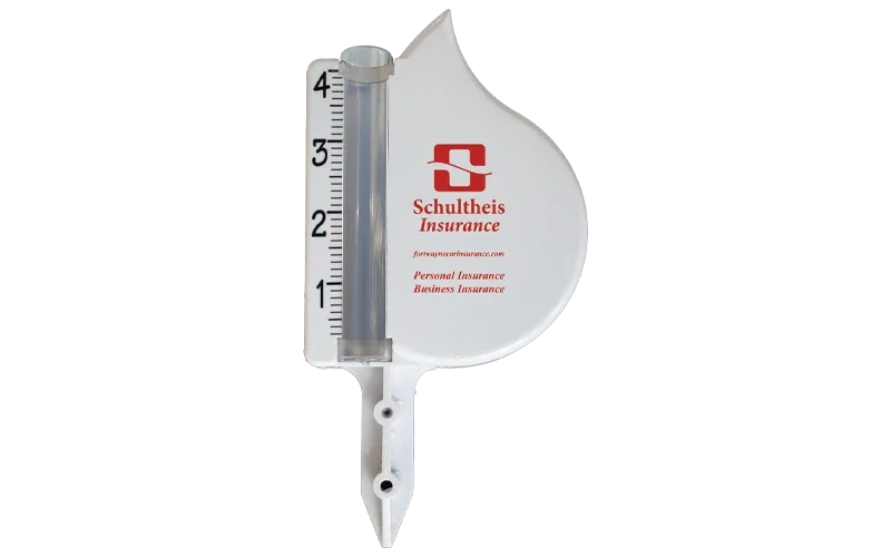 Rain Drop Rain Gauge. Raindrop-shaped rain gauge for measuring garden and yard rainfall