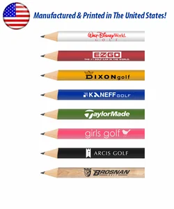 Untipped Round Wooden Golf Pencil