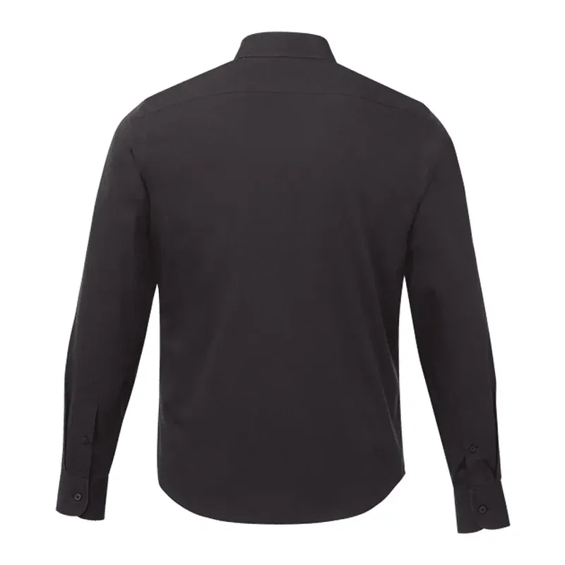 Custom UNTUCKit Men's Long Sleeve Wrinkle-Free Shirt - Black Stone — view 2