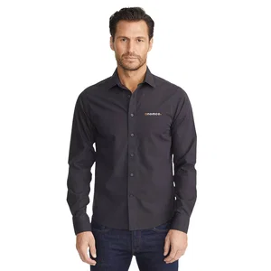 UNTUCKit Black Stone Men's Long Sleeve Wrinkle-Free Shirt