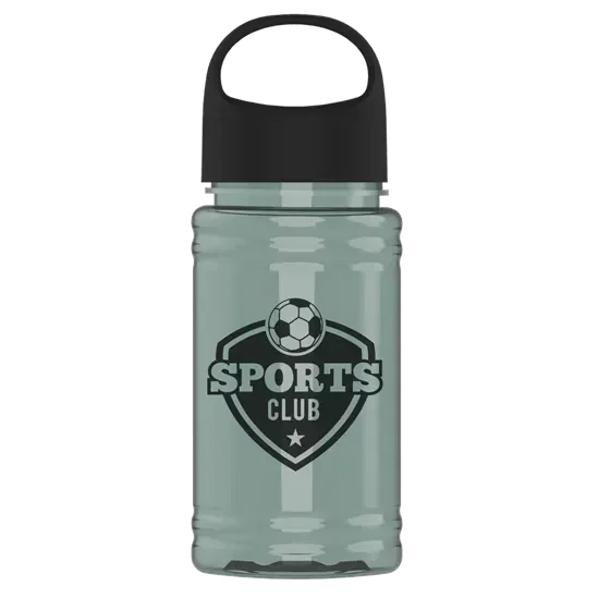 Mini RPET Bottle with Oval Crest Lid (16 oz.) — view 3