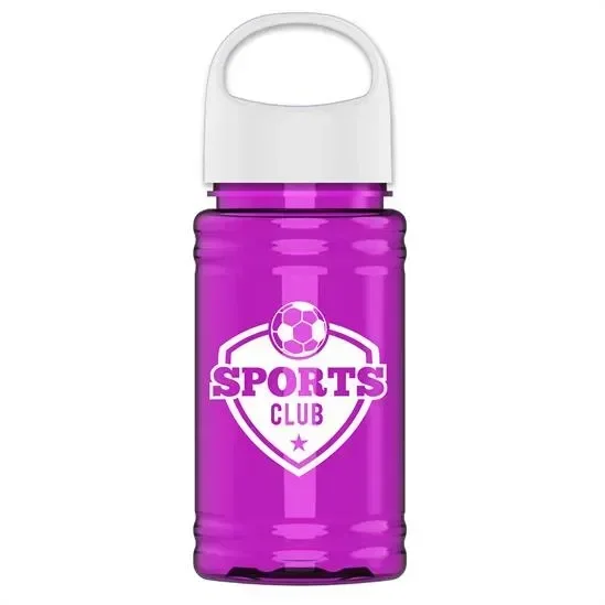 Mini RPET Bottle with Oval Crest Lid (16 oz.) — view 4