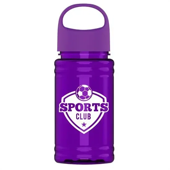 Mini RPET Bottle with Oval Crest Lid (16 oz.) — view 6
