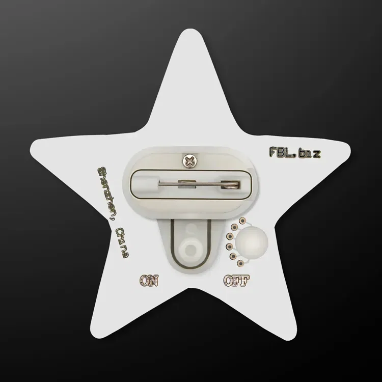 USA American Flag Star Flashing Pin — view 3