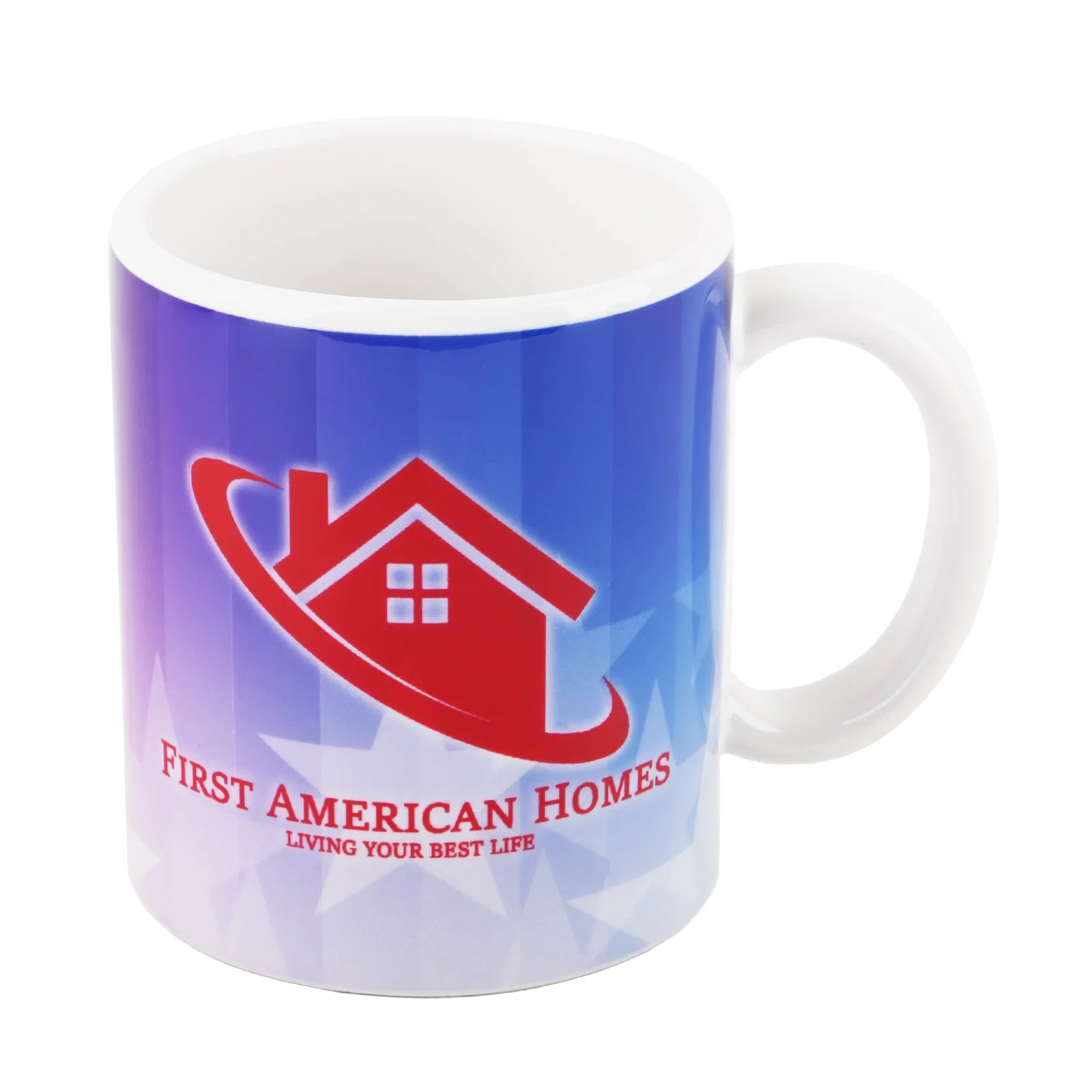 11 Oz USA Ceramic Mug: Full Color — view 2
