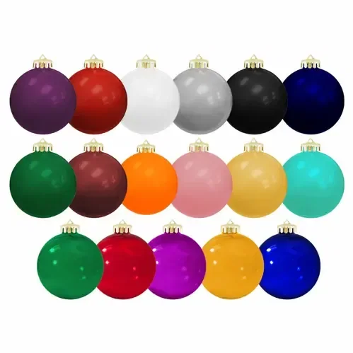 USA-Made Round Glossy Shatterproof Ornament (3¼" ) — view 2