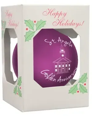 USA-Made Round Glossy Shatterproof Ornament (3¼" ) — view 3