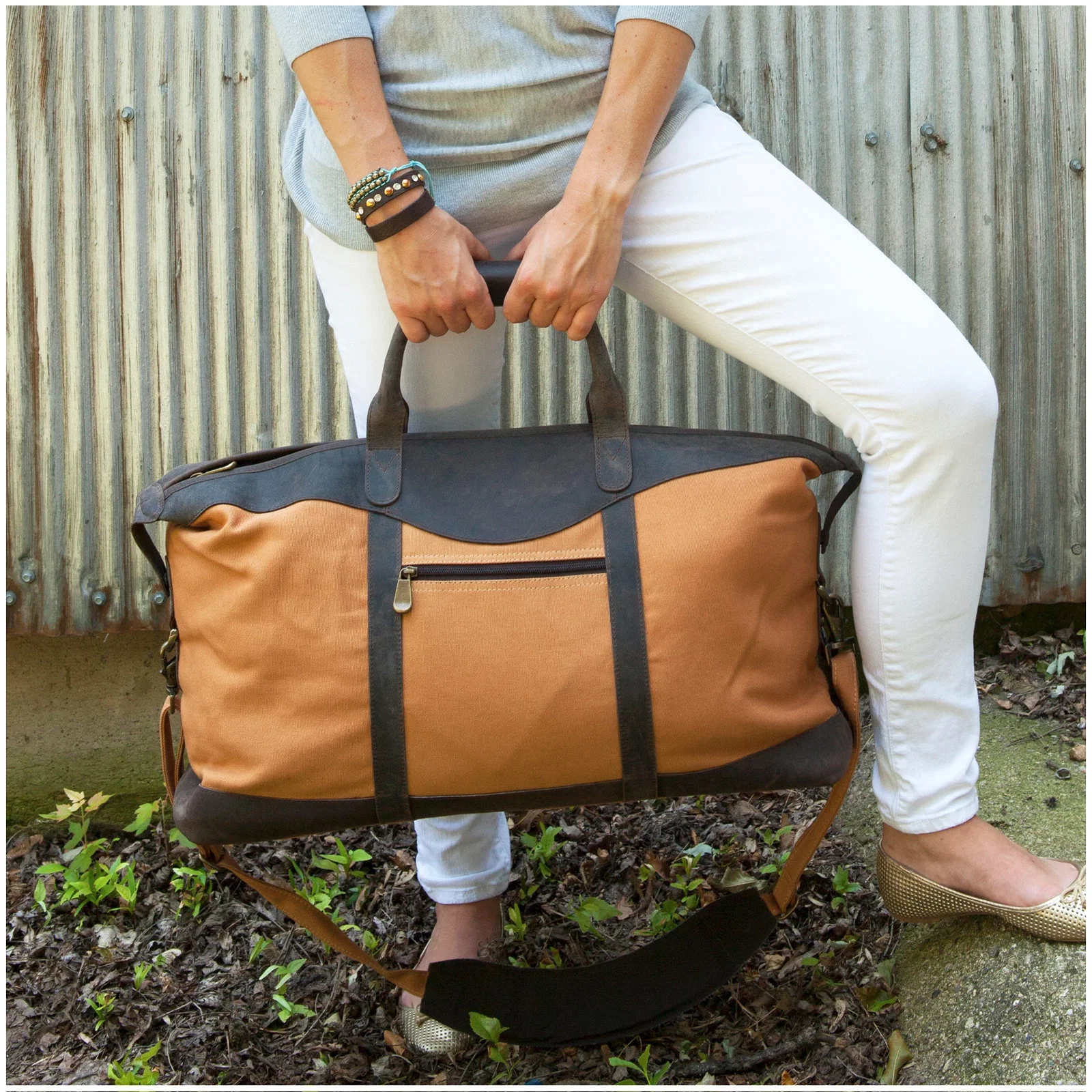 Utah Canyon Leather Duffel Bag — view 2
