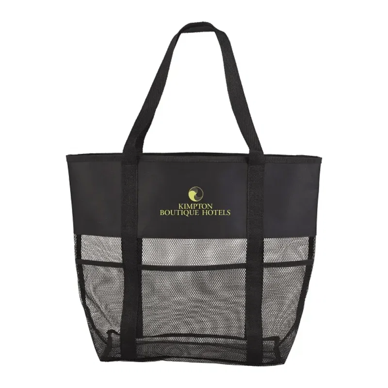 Customizable Mesh Utility Beach Tote
