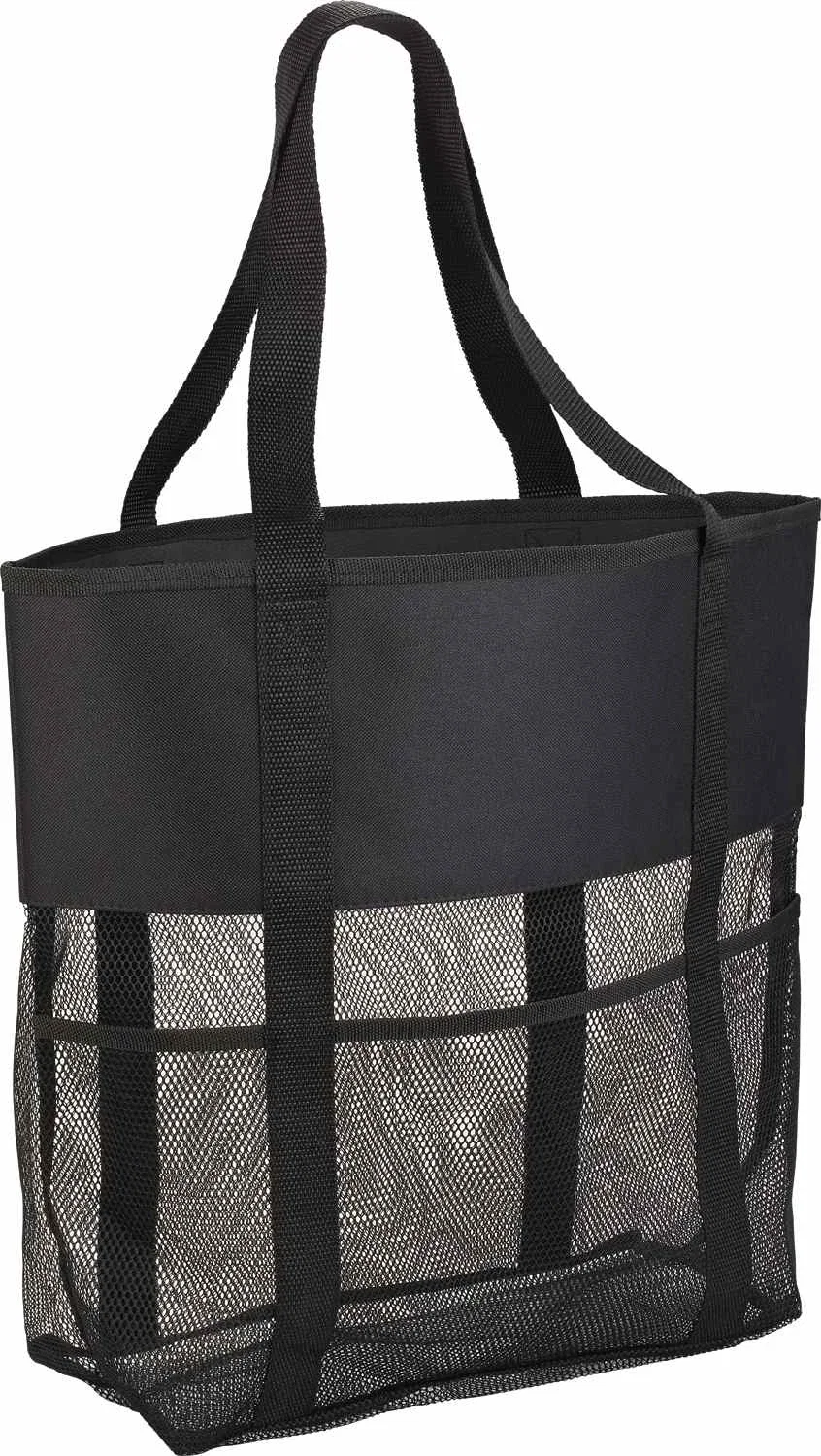 Customizable Mesh Utility Beach Tote — view 6