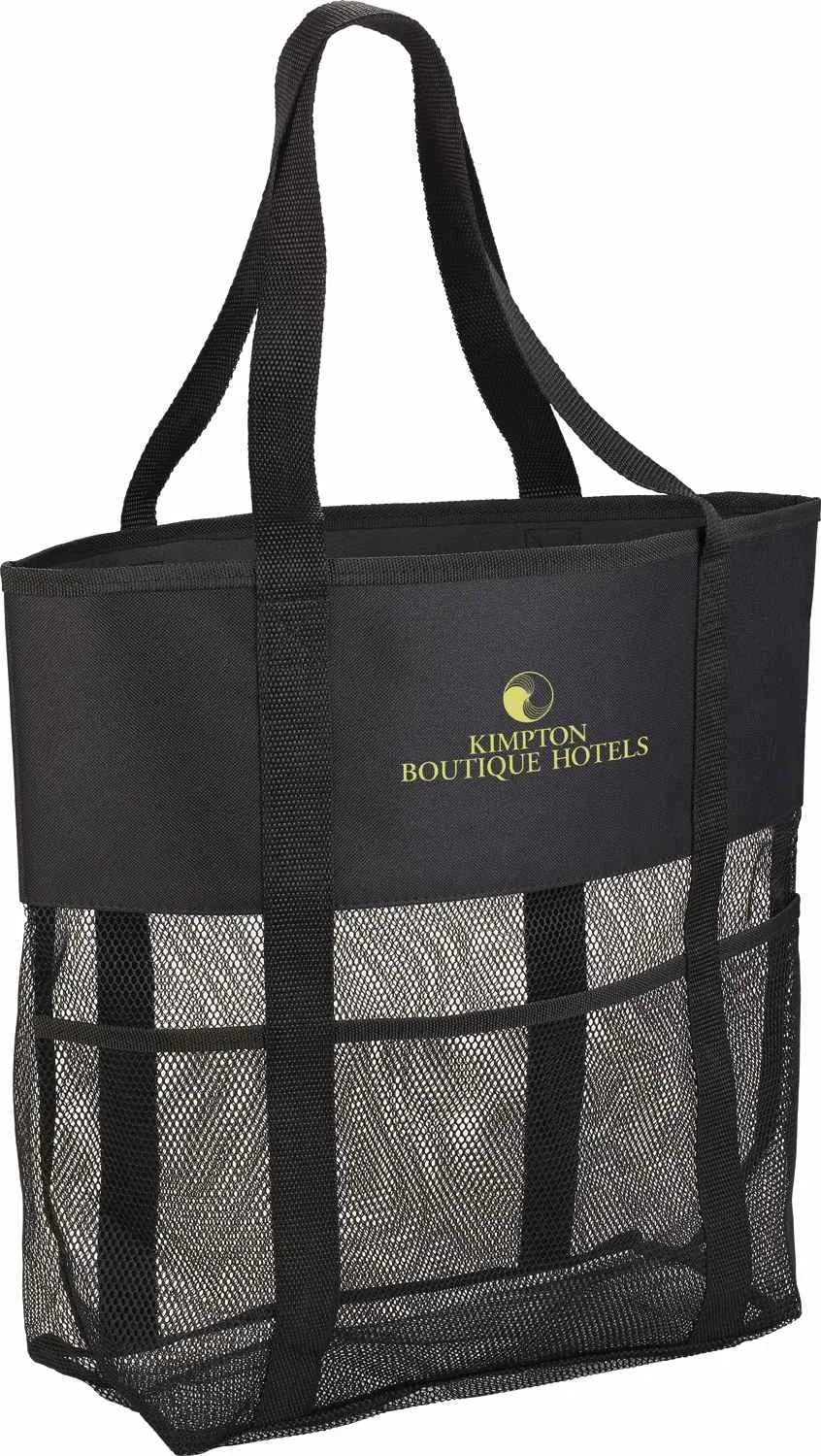 Customizable Mesh Utility Beach Tote — view 8