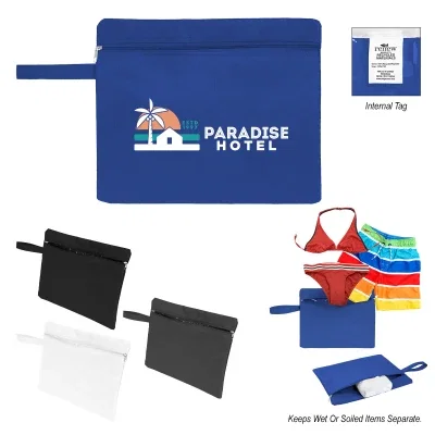 Utility wet and dry bag with a carrying loop