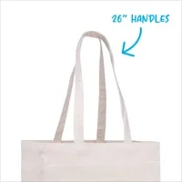 V Natural Cotton Tote — view 2