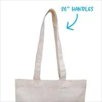 V Natural Organic Flat Tote — view 2