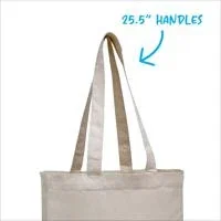 V Natural Organic Gusseted Tote — view 2