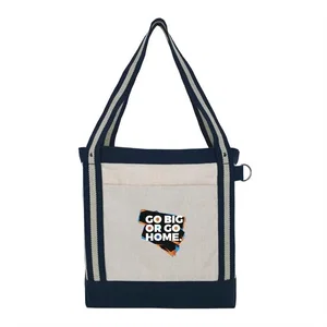 V Natural™ Striped Recycled Cotton Boat Tote Bag