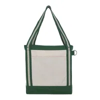 V Natural Striped Recycled Cotton Boat Bag — view 3